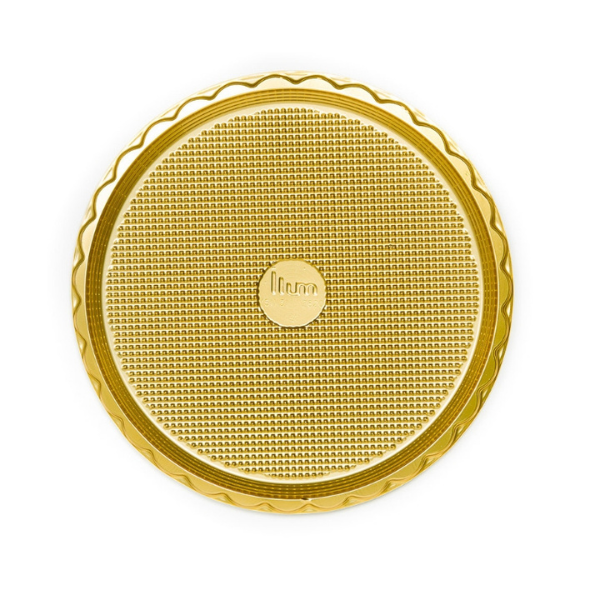 PRATO PET IP REDONDO PORÇÃO 16CM DOURADO COM 100