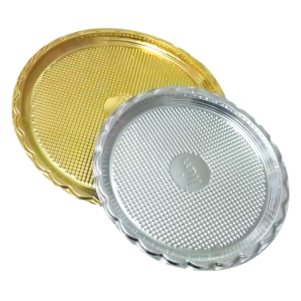 PRATO PET IP TORTA COM ABA 21CM DOURADO COM 50