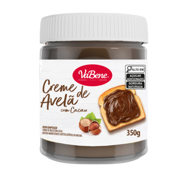 CREME AVELÃ VABENE C/ CACAU POTE 350G